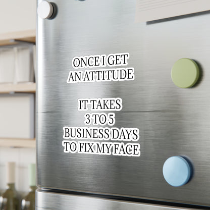 Fix My Face Vinyl Decal