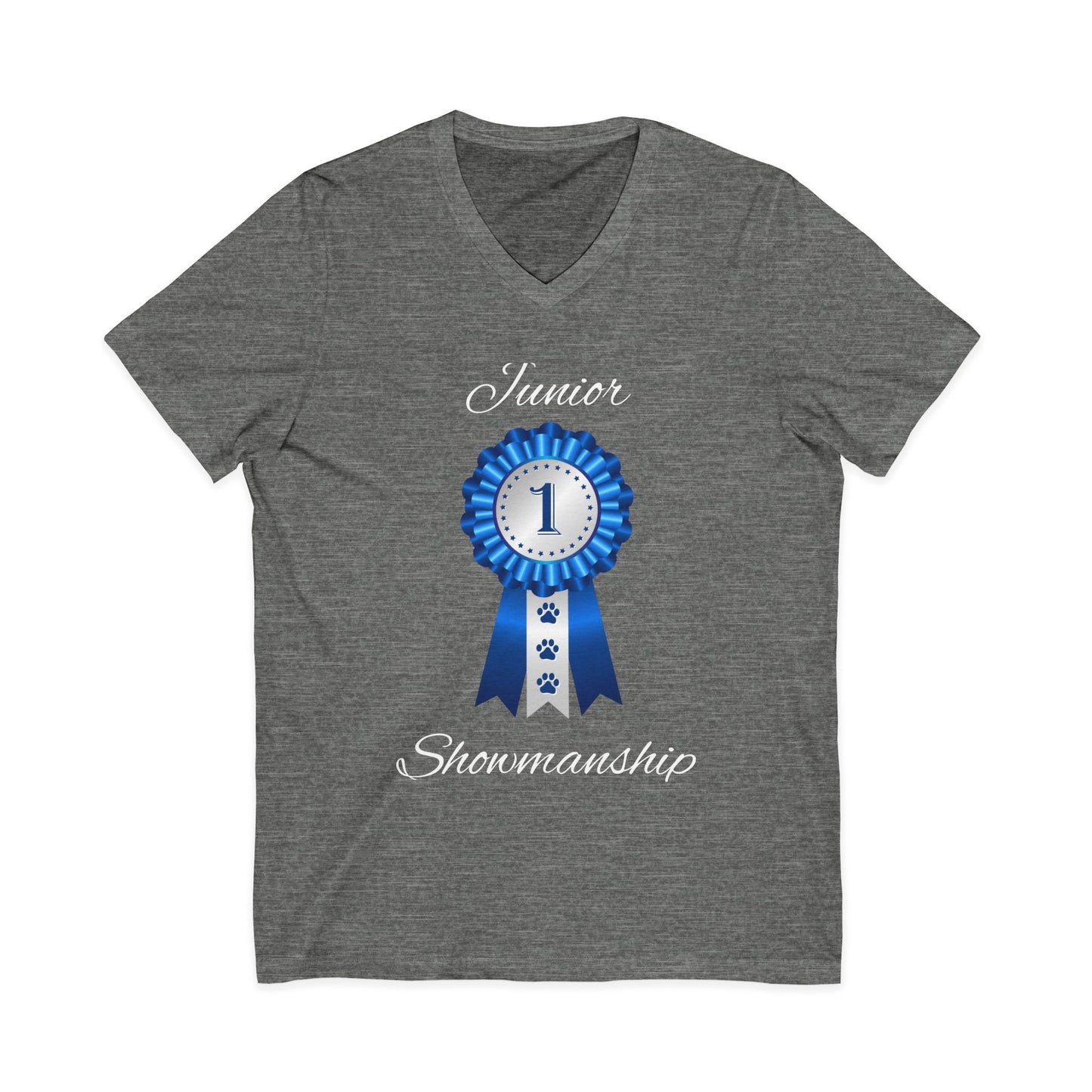 Junior Showmanship Unisex Short Sleeve V-Neck Tee
