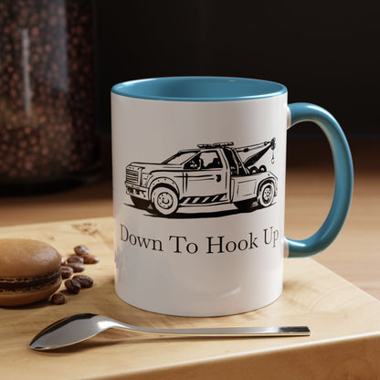 Down To Hook Up 2-Tone Coffee Mug