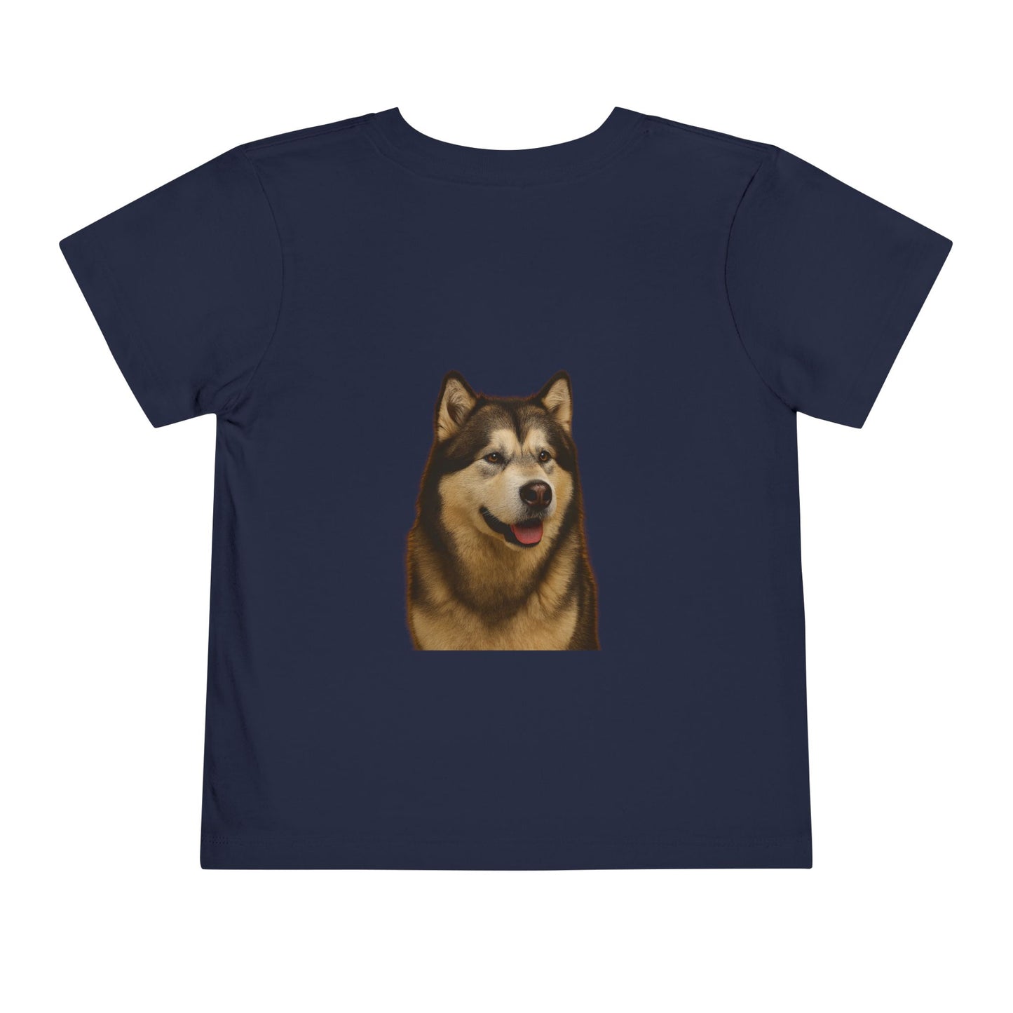Malamute Head Toddler Unisex Short Sleeve Crewneck Tee
