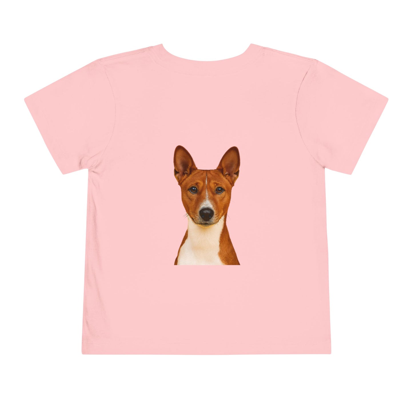 Basenji Head Toddler Unisex Short Sleeve Crewneck Tee