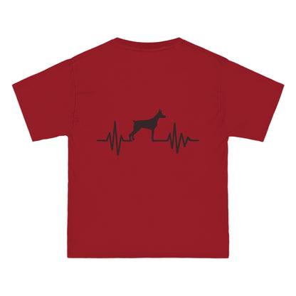 My Heart Beats For Dobermans Men's Short-Sleeve Crewneck Tee