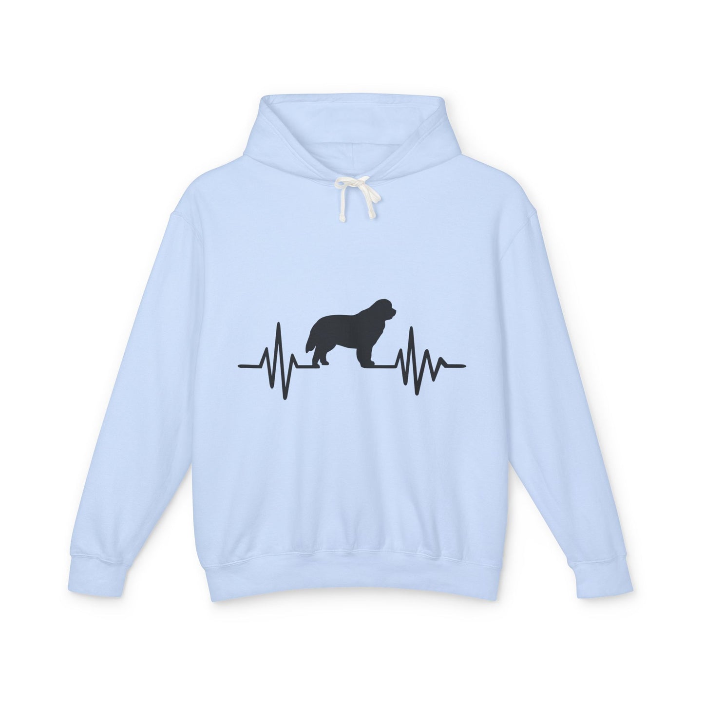 My Heart Beats For Newfies Unisex Lightweight Hoodie