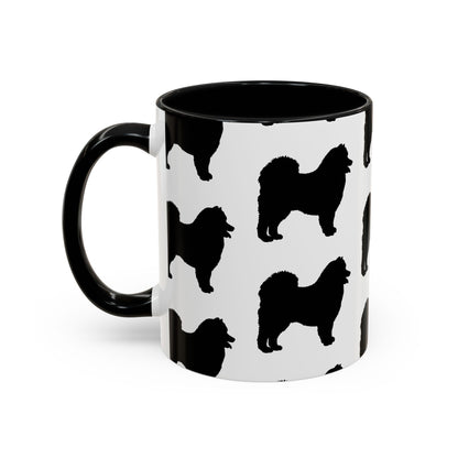 Samoyed Silhouette 2-Tone Coffee Mug