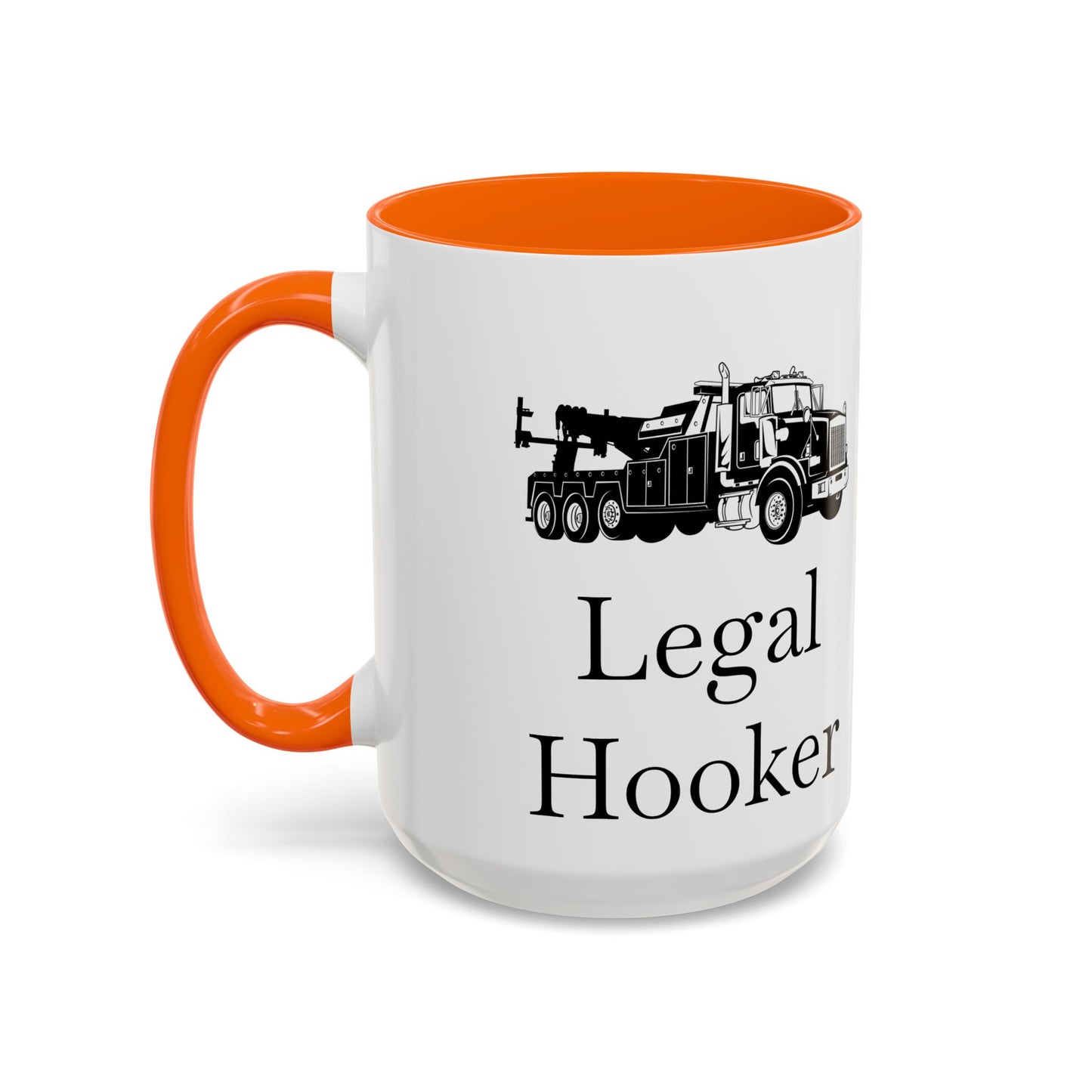 Legal H**ker Heavy Tow Truck 2-Tone Coffee Mug