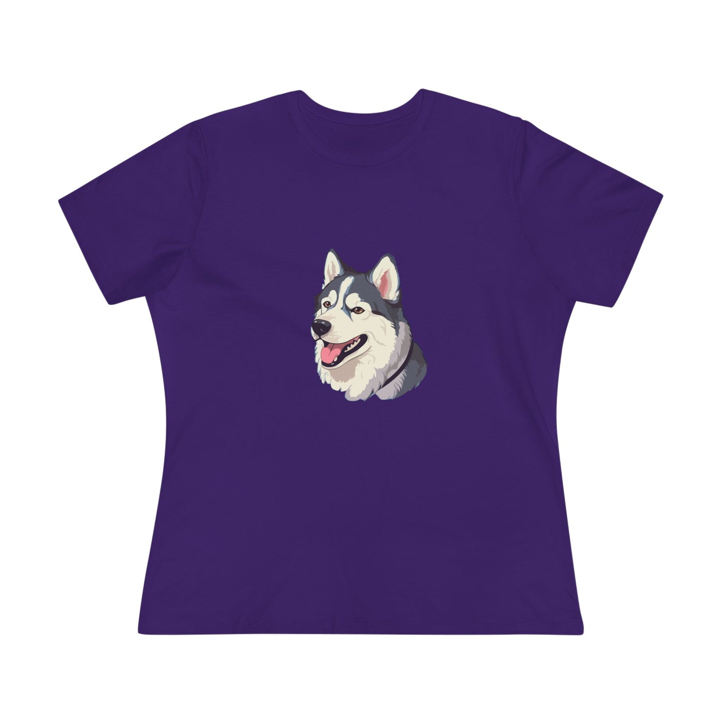 Malamute Head Women's Short Sleeve Crewneck Tee