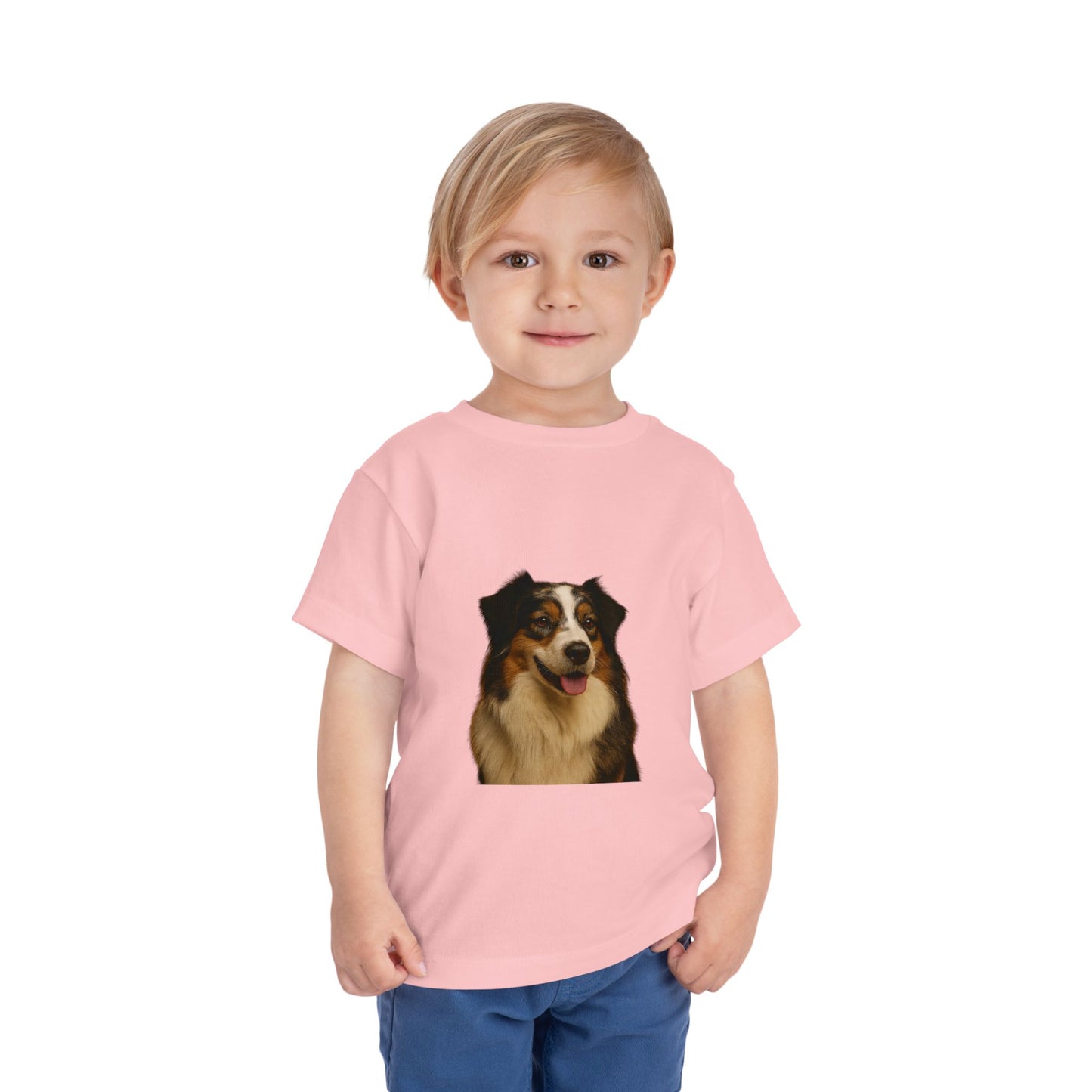 Aussie Head Toddler Unisex Short Sleeve Crewneck Tee
