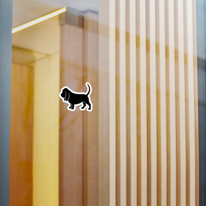 Basset Hound Silhouette Vinyl Decal