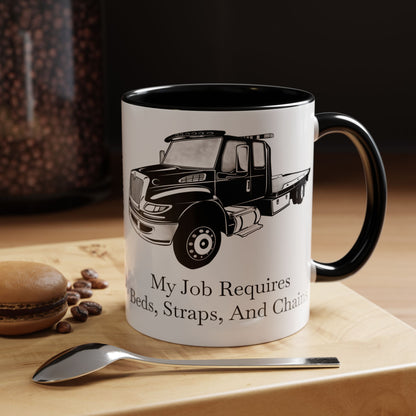 Beds, Straps, And Chains 2-Tone Coffee Mug
