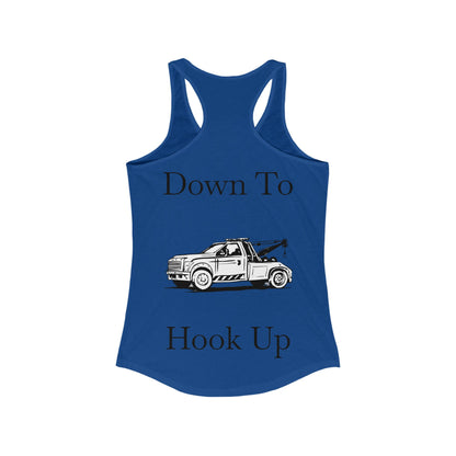 Down To Hook Up Women's Racerback Tank