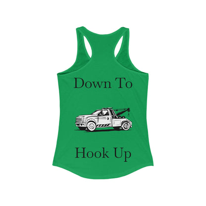 Down To Hook Up Women's Racerback Tank