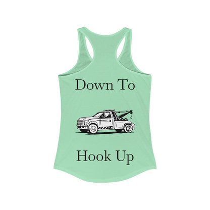 Down To Hook Up Women's Racerback Tank
