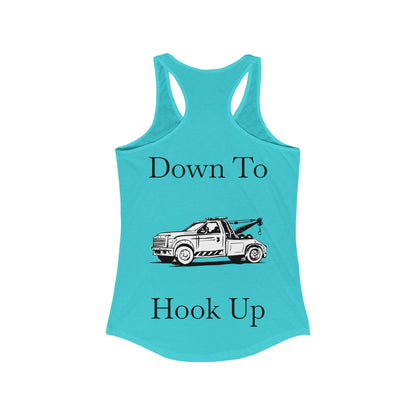 Down To Hook Up Women's Racerback Tank
