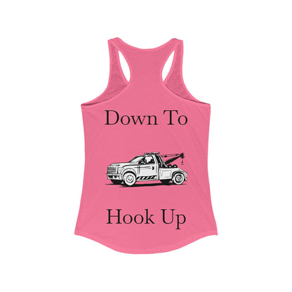 Down To Hook Up Women's Racerback Tank