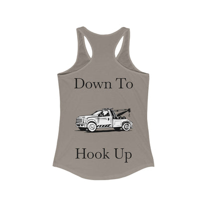 Down To Hook Up Women's Racerback Tank