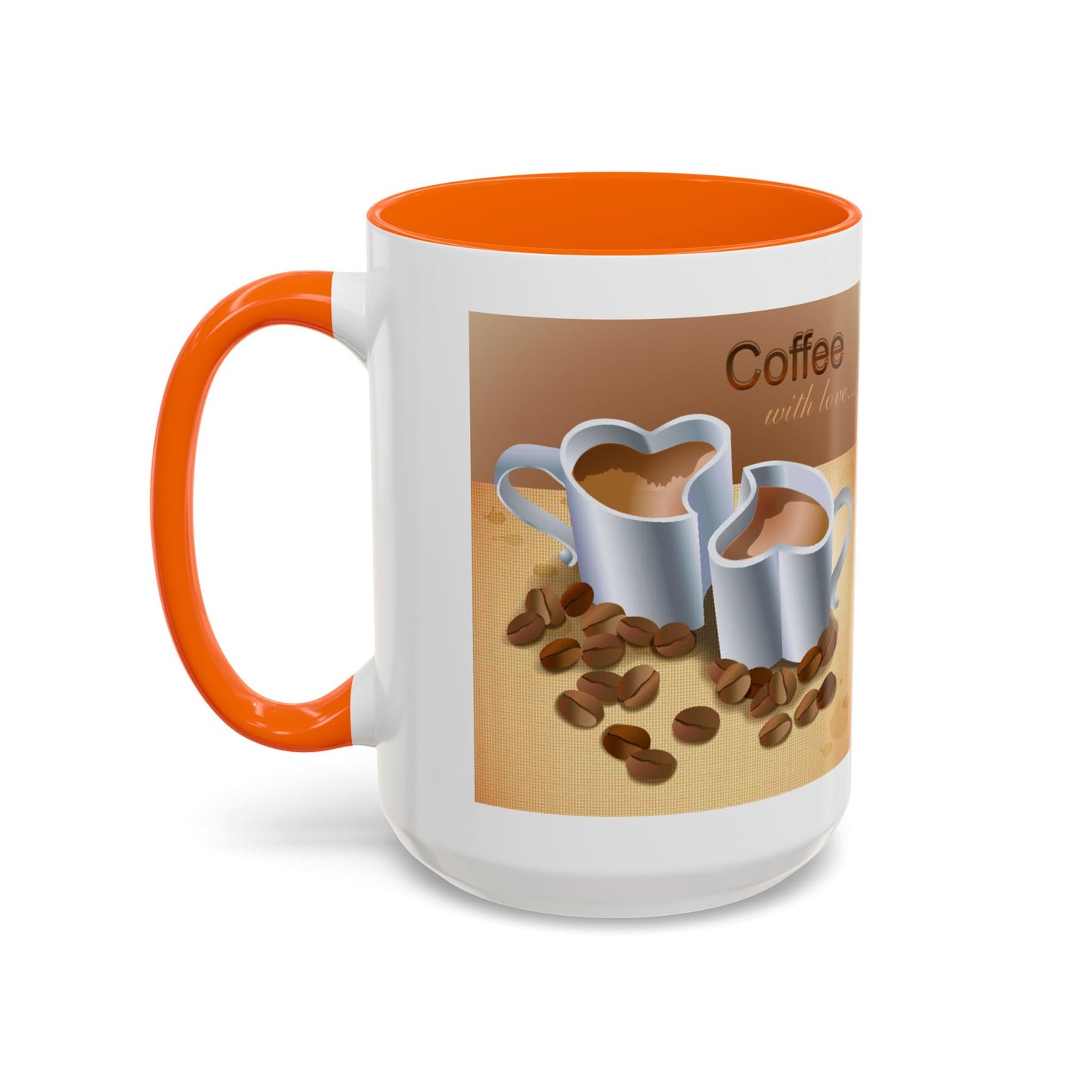 Coffee With Love 2-Tone Coffee Mug