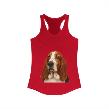 Basset Head Women's Racerback Tank