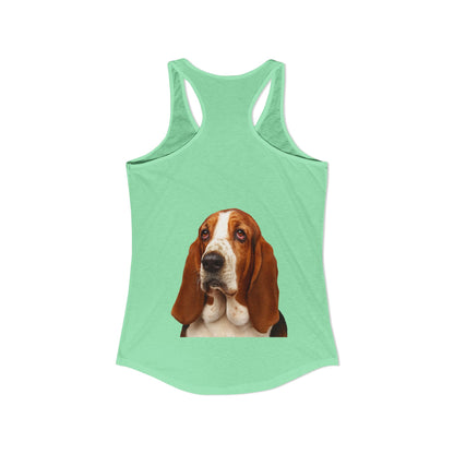 Basset Head Women's Racerback Tank