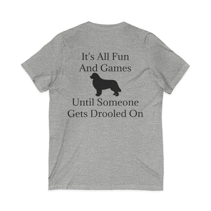 Fun And Games Unisex Short Sleeve V-Neck Tee