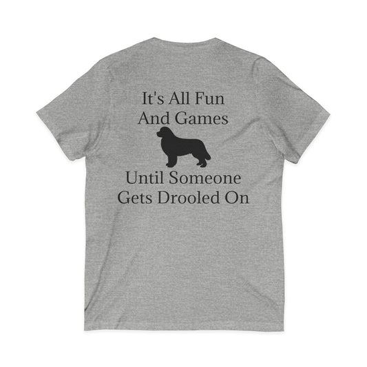 Fun And Games Unisex Short Sleeve V-Neck Tee