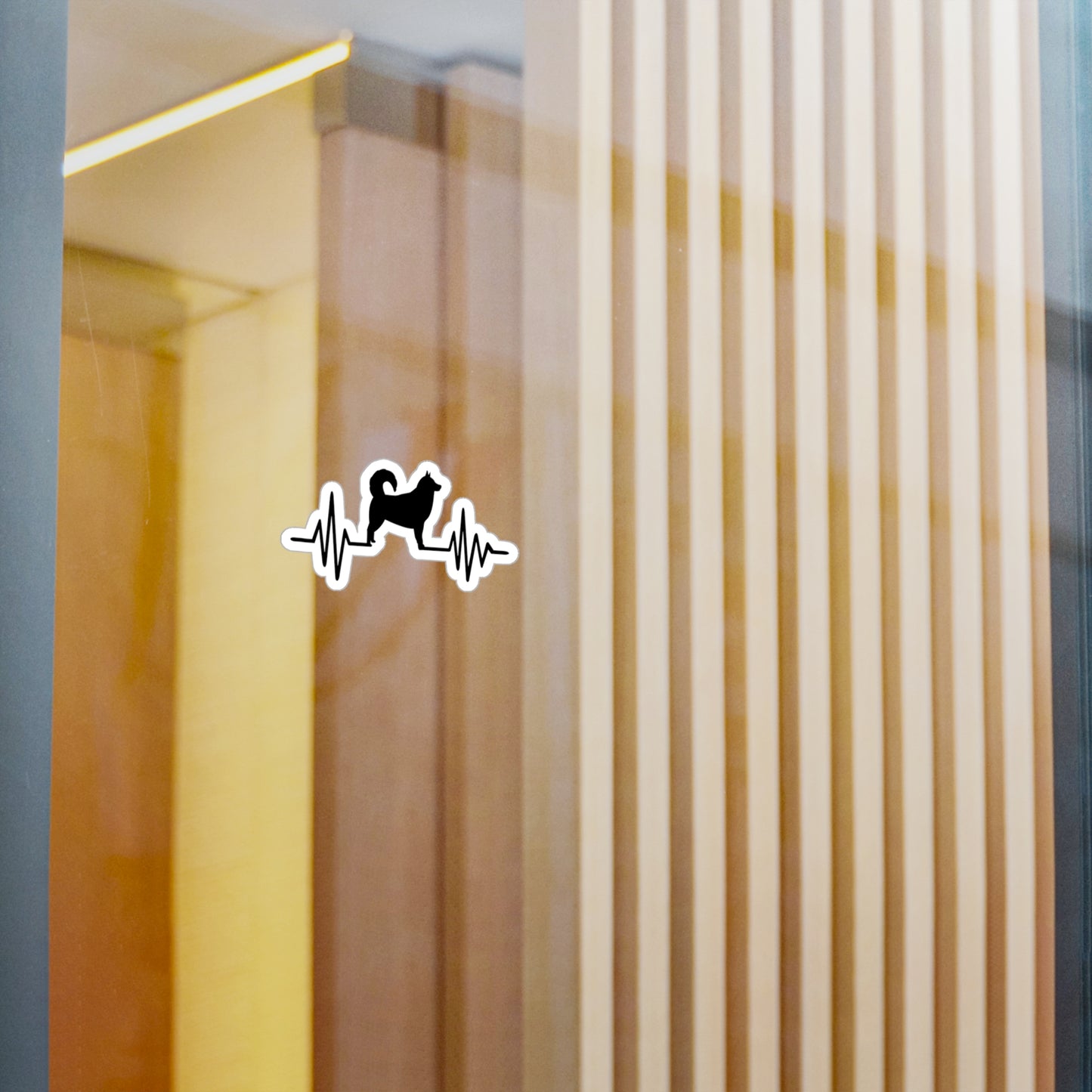 My Heart Beats For Malamutes Vinyl Decal