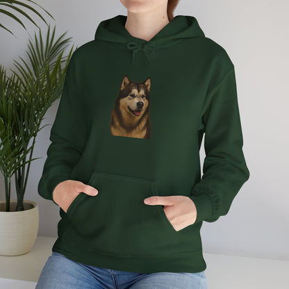 Malamute Head Unisex Hoodie