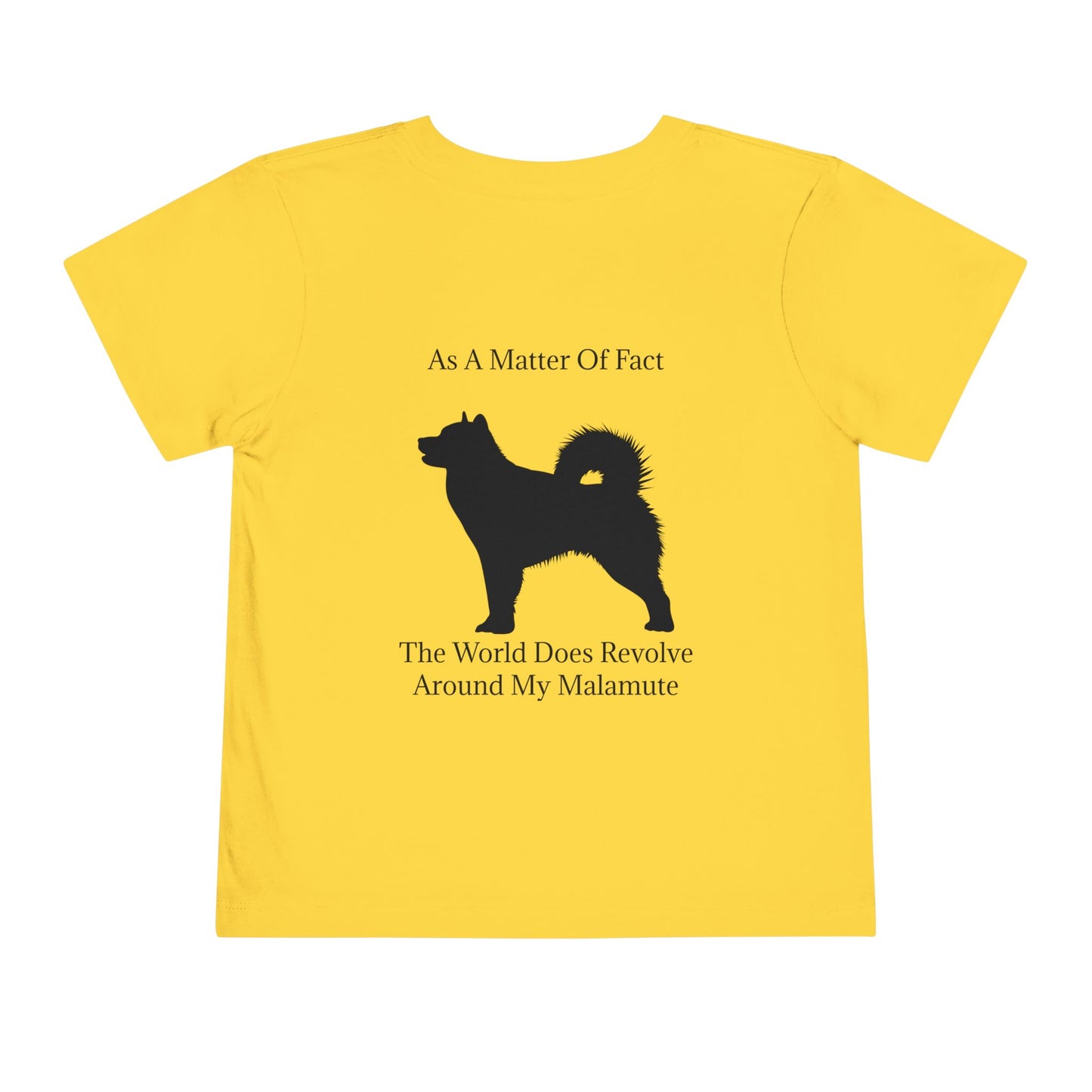 Matter Of Fact Malamute Toddler Unisex Short Sleeve Crewneck Tee
