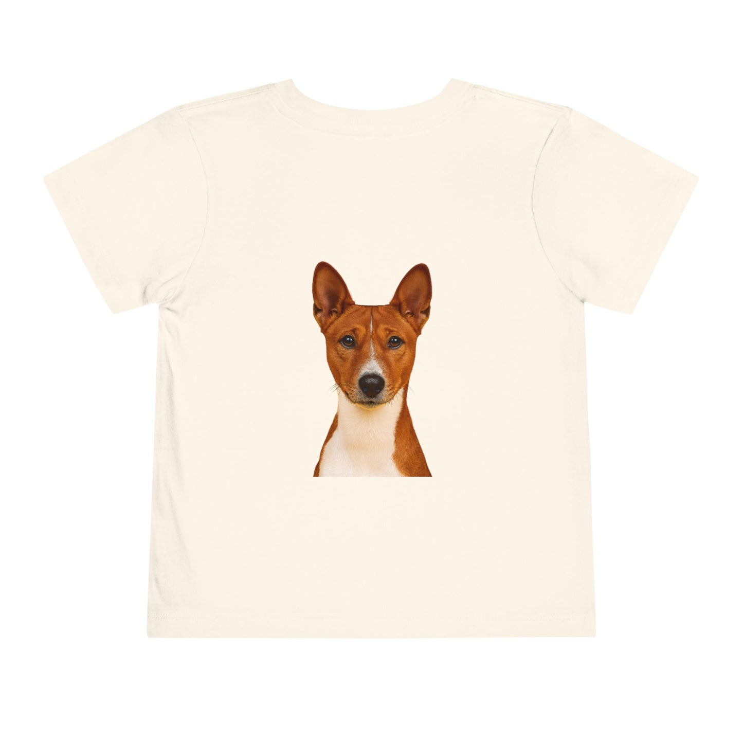 Basenji Head Toddler Unisex Short Sleeve Crewneck Tee