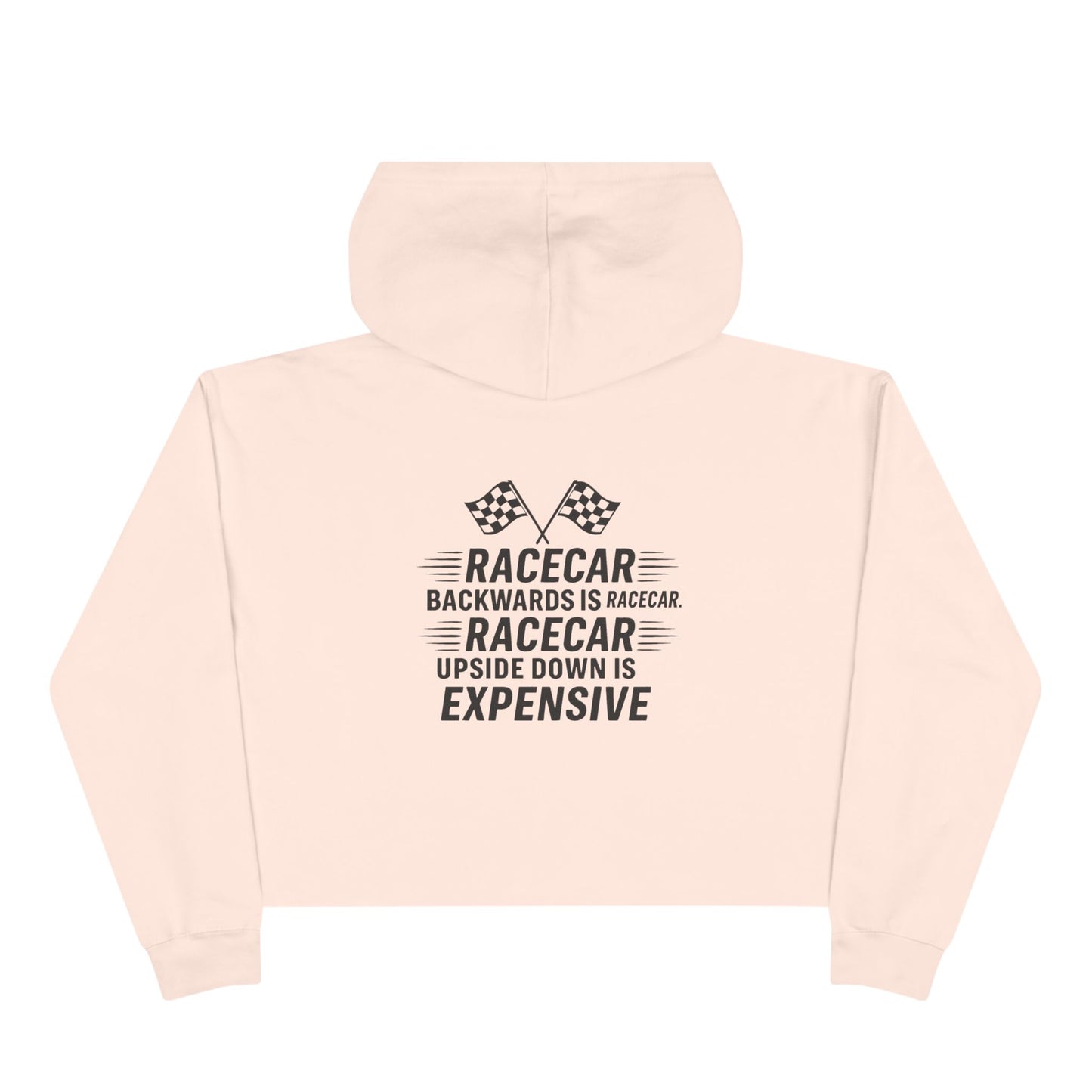 Racecar Backwards Women's Crop Hoodie