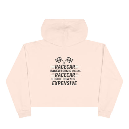 Racecar Backwards Women's Crop Hoodie