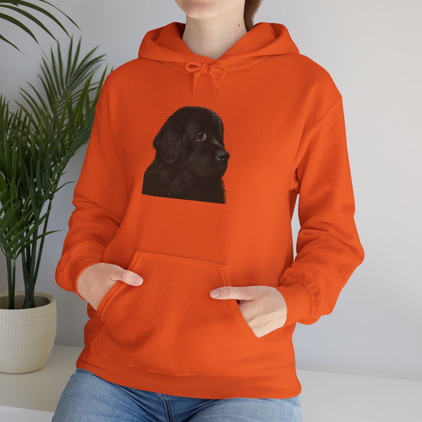 Newfie Head Unisex Hoodie