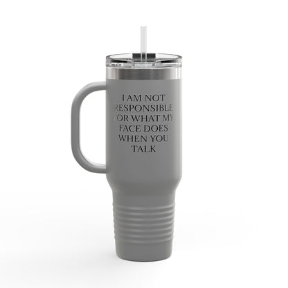 When You Talk Insulated Travel Mug