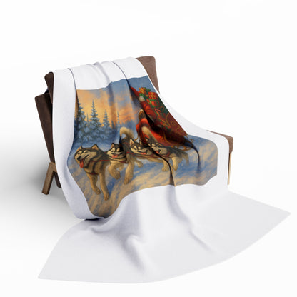 Dashing Through The Snow Arctic Fleece Blanket