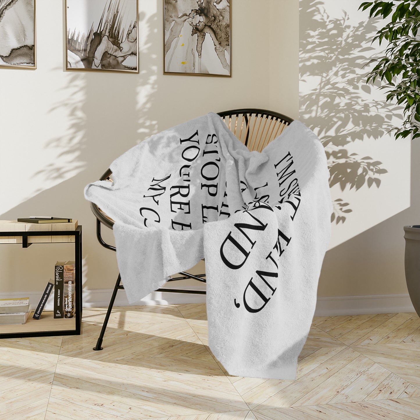 Blowing My Cover Velveteen Microfiber Blanket