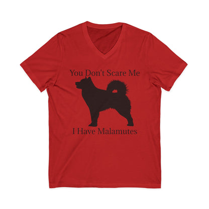 You Don't Scare Me Unisex Short Sleeve V-Neck Tee