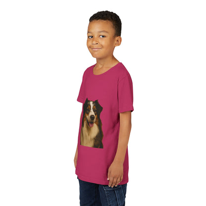 Aussie Head Youth Unisex Short Sleeve Crewneck Tee