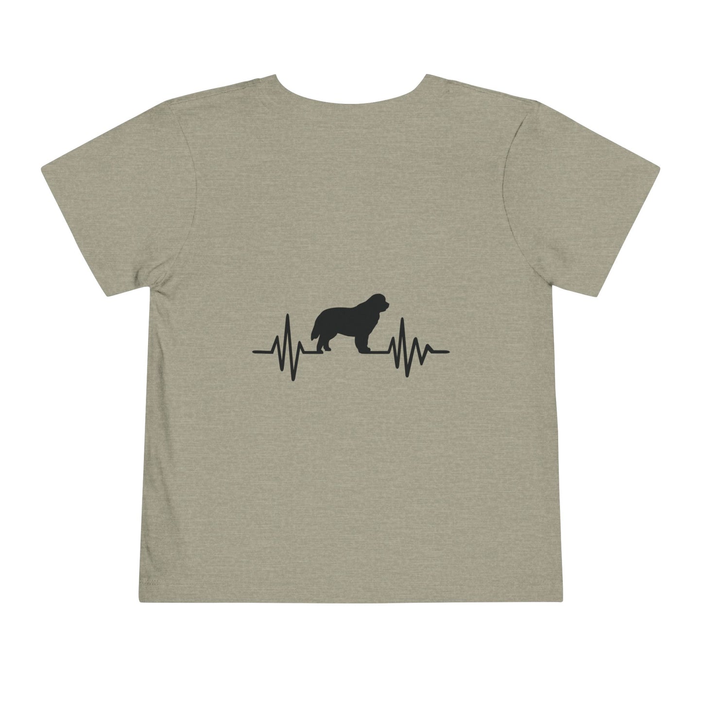 My Heart Beats For Newfies Toddler Unisex Short Sleeve Crewneck Tee