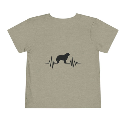 My Heart Beats For Newfies Toddler Unisex Short Sleeve Crewneck Tee