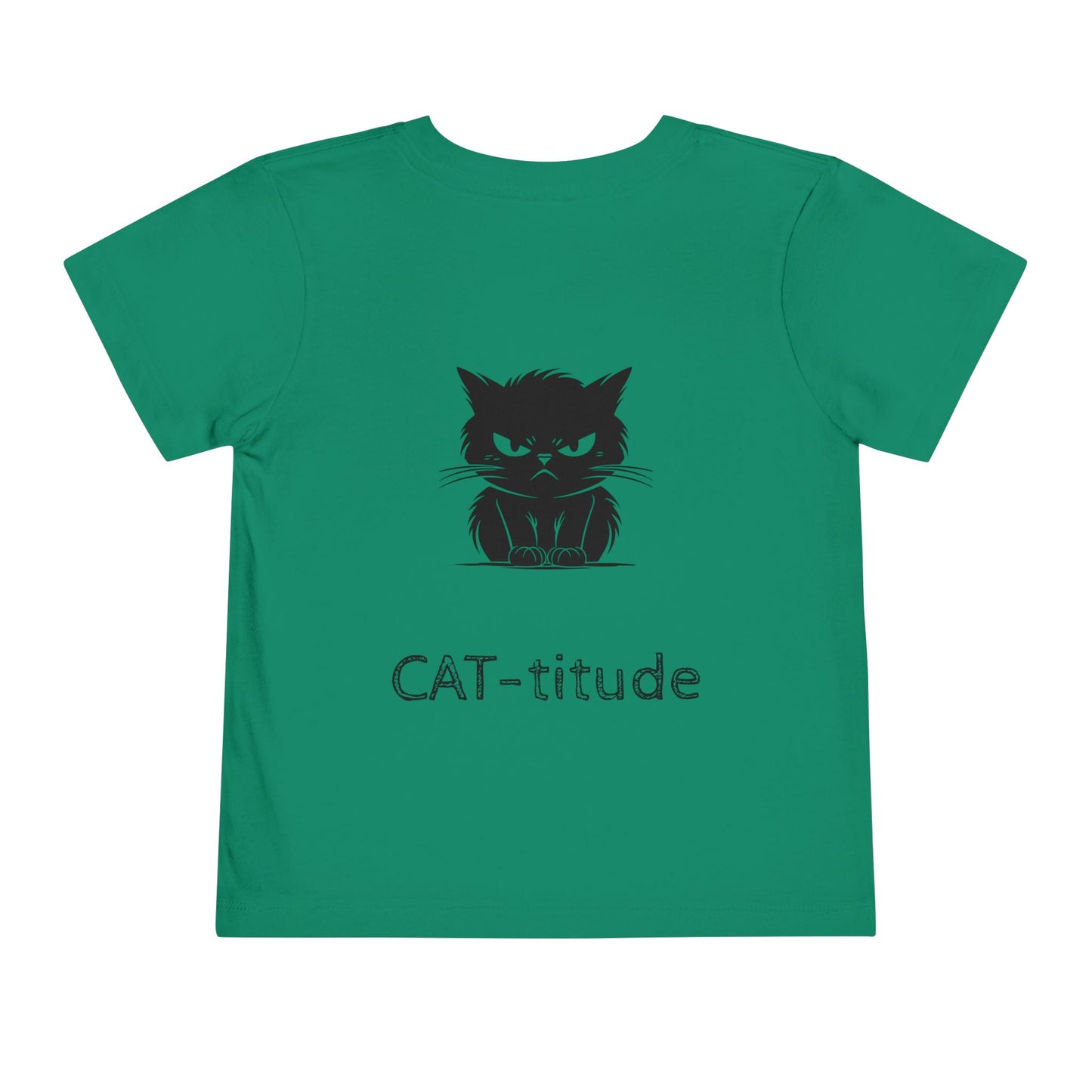 CAT-titude Toddler Unisex Short Sleeve Crewneck Tee
