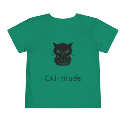 CAT-titude Toddler Unisex Short Sleeve Crewneck Tee