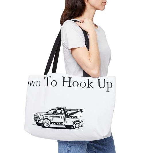 Down To Hook Up Weekender Tote Bag