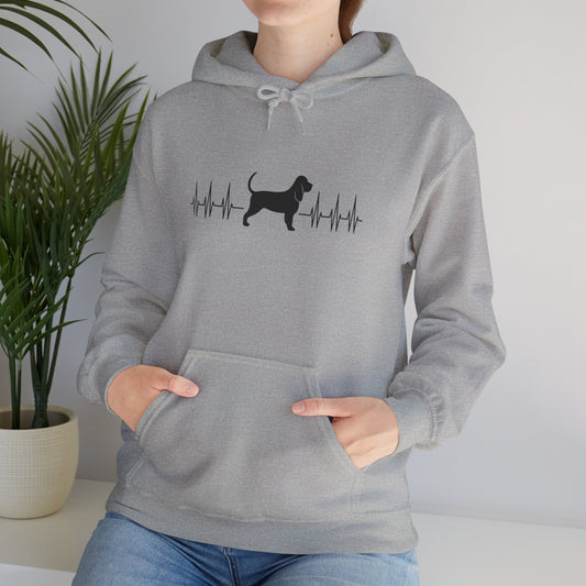 My Heart Beats For Bloodhounds Unisex Hoodie