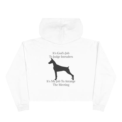 Arrange The Meeting Women's Crop Hoodie