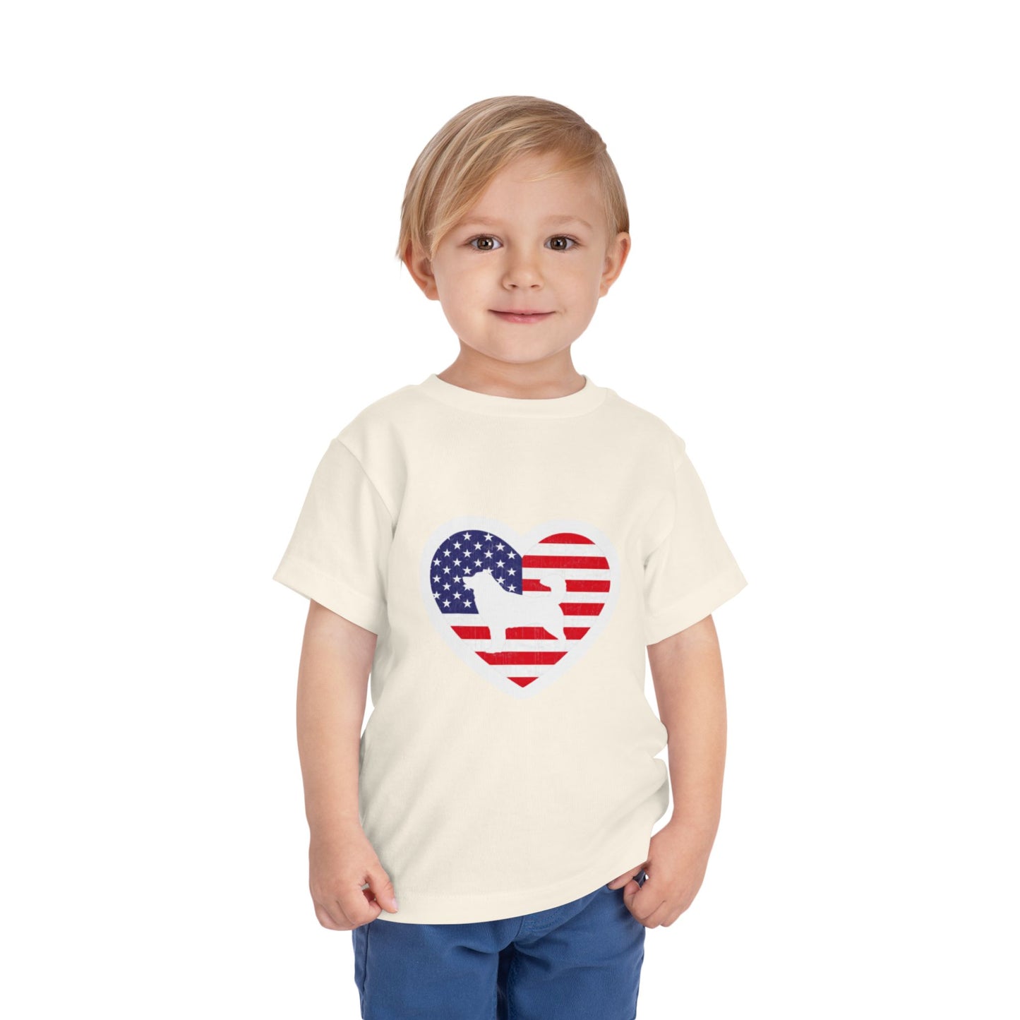 Malamute Flag Toddler Unisex Short Sleeve Crewneck Tee