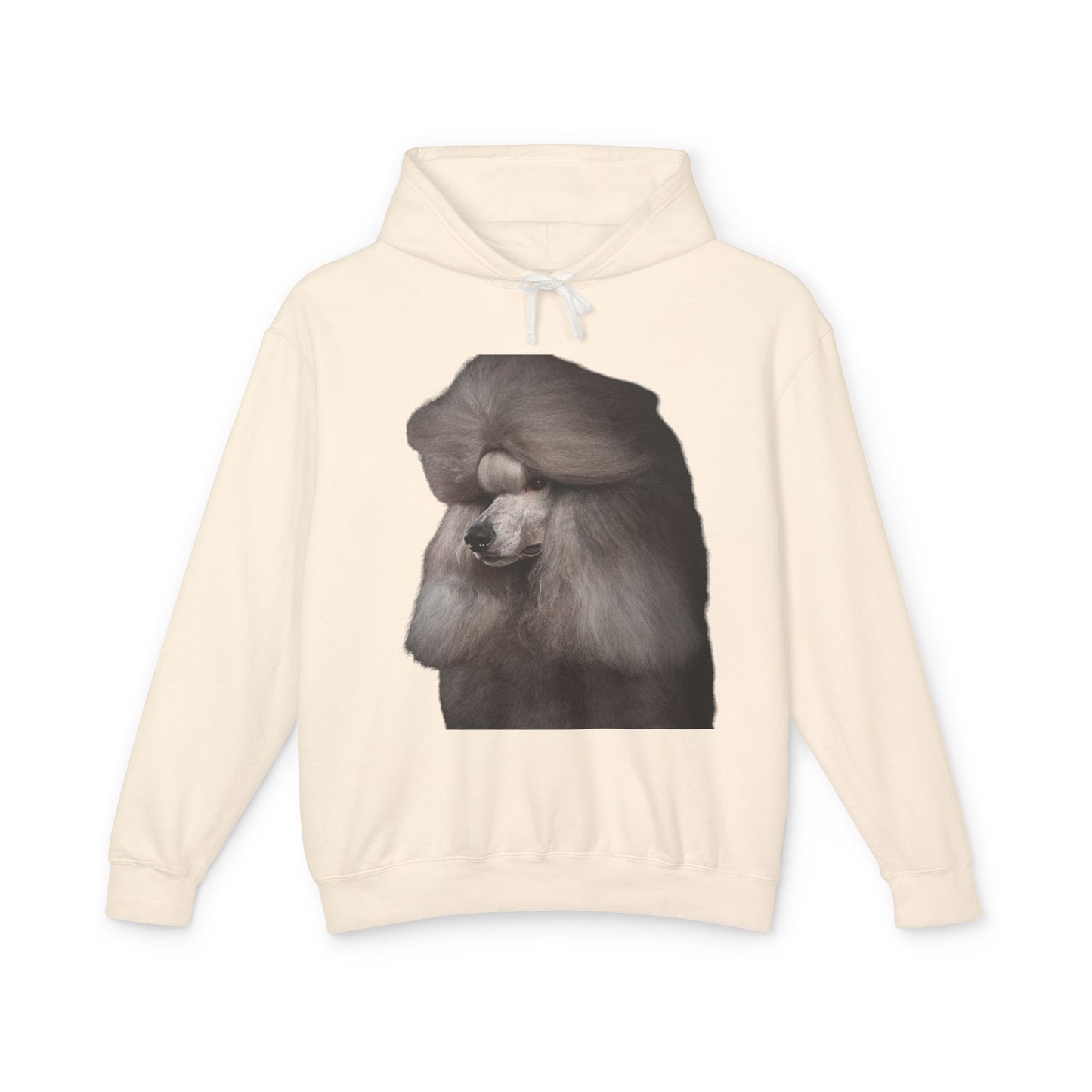 Poodle Head Unisex Lightweight Hoodie