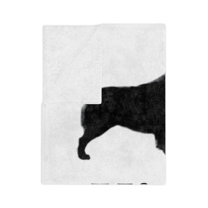 Kiss My Auss Velveteen Microfiber Blanket