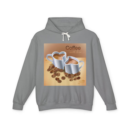 Coffee With Love Unisex Lightweight Hoodie
