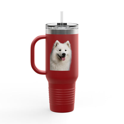Samoyed Head Insulated Travel Mug