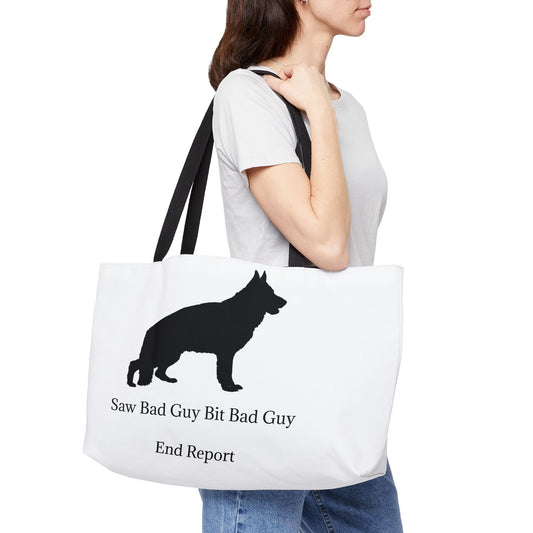 Bad Guy Weekender Tote Bag