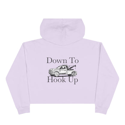 Down To Hook Up Women's Crop Hoodie